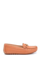 Women's Leather Chain Detailed Loafer | Derimod Women's Leather Chain Detailed Loafer | Derimod