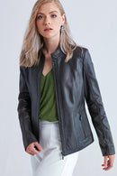 Norma Kadın Deri Ceket | Derimod Norma Kadın Deri Ceket | Derimod