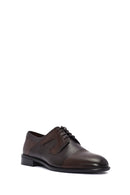 Men's Brown Laced Leather Classic Shoes | Derimod Men's Brown Laced Leather Classic Shoes | Derimod