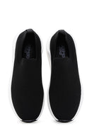 Women's Black Thick Soled Fabric Sneaker | Derimod Women's Black Thick Soled Fabric Sneaker | Derimod