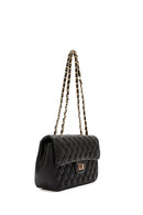 Women Black Long Strap Quilted Shoulder Bag | Derimod Women Black Long Strap Quilted Shoulder Bag | Derimod