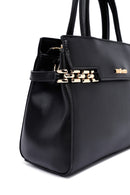 Women's Black Long Strap Chain Detailed Handbag | Derimod Women's Black Long Strap Chain Detailed Handbag | Derimod