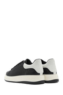 Erkek Siyah Bağcıklı Deri Sneaker | Derimod Erkek Siyah Bağcıklı Deri Sneaker | Derimod