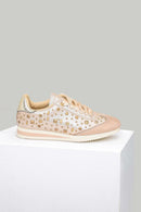 Gold Women's Sports Shoes with Staple Detail | Derimod Gold Women's Sports Shoes with Staple Detail | Derimod