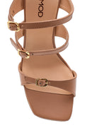 Women's Heeled Leather Slippers | Derimod Women's Heeled Leather Slippers | Derimod
