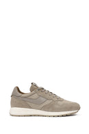Men's Beige Lace-up Leather Sneaker | Derimod Men's Beige Lace-up Leather Sneaker | Derimod