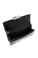 Kadın Siyah Zincir Askılı Kol Çantası | Derimod Kadın Siyah Zincir Askılı Kol Çantası | Derimod