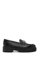 Derimod Gritti Woman Black Buckle-Detail Leather Masculine Loafer | Derimod Derimod Gritti Woman Black Buckle-Detail Leather Masculine Loafer | Derimod