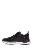 Men's Black Lace-up Leather Sneaker | Derimod Men's Black Lace-up Leather Sneaker | Derimod