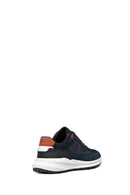 Geox Men's Navy Blue Pg1X Abx Laced Waterproof Leather Sneaker | Derimod Geox Men's Navy Blue Pg1X Abx Laced Waterproof Leather Sneaker | Derimod