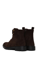 Male Brown Zip Closure Thick-Soled Suede Boots | Derimod Male Brown Zip Closure Thick-Soled Suede Boots | Derimod