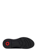 Male Black Lace-Up Thick-Soled Leather Sneaker | Derimod Male Black Lace-Up Thick-Soled Leather Sneaker | Derimod