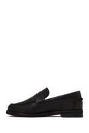 Woman Black Leather Loafer | Derimod Woman Black Leather Loafer | Derimod