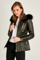 Mileva Kadın Deri Ceket | Derimod Mileva Kadın Deri Ceket | Derimod