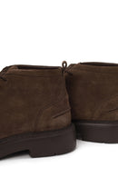 Male Mink Lace-Up Thick-Soled Suede Casual Boots | Derimod Male Mink Lace-Up Thick-Soled Suede Casual Boots | Derimod