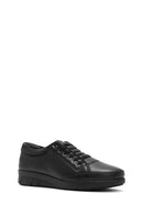 Woman Black Leather Comfort Shoes | Derimod Woman Black Leather Comfort Shoes | Derimod
