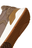 Male Brown Lace-Up Thick-Soled Leather Sneaker | Derimod Male Brown Lace-Up Thick-Soled Leather Sneaker | Derimod
