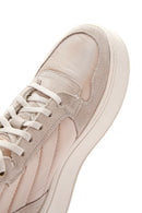 Women's Beige Thick Soled Leather Sneaker Boots | Derimod Women's Beige Thick Soled Leather Sneaker Boots | Derimod