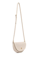 Woman Cream Long-Strap Printed Mini Crossbody Bag | Derimod Woman Cream Long-Strap Printed Mini Crossbody Bag | Derimod
