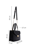 Women's Black Long Strap Shoulder Bag | Derimod Women's Black Long Strap Shoulder Bag | Derimod