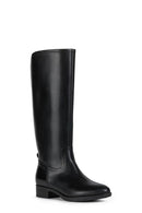 Geox Kadın Siyah Felicity Deri Fermuarlı Çizme | Derimod Geox Kadın Siyah Felicity Deri Fermuarlı Çizme | Derimod