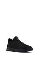 Men's Black Lace-Up Nubuck Leather Comfort Sneaker | Derimod Men's Black Lace-Up Nubuck Leather Comfort Sneaker | Derimod