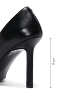 Kadın Siyah Deri Stiletto | Derimod Kadın Siyah Deri Stiletto | Derimod