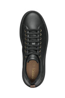 Geox Women's Black Spherica Ecub-2 Lace-Up Leather Sneaker | Derimod Geox Women's Black Spherica Ecub-2 Lace-Up Leather Sneaker | Derimod