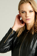 Lopez Kadın Deri Ceket | Derimod Lopez Kadın Deri Ceket | Derimod