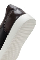 Men's Black Lace-up Leather Sneaker | Derimod Men's Black Lace-up Leather Sneaker | Derimod