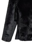 Gardena Women's Black Double-Sided Teddy Coat | Derimod Gardena Women's Black Double-Sided Teddy Coat | Derimod
