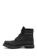 Caterpillar Men's Black Colorado Galosh WP Lace-Up Leather Combat Boots | Derimod Caterpillar Men's Black Colorado Galosh WP Lace-Up Leather Combat Boots | Derimod