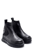 Women's Leather Thick Soled Boots | Derimod Women's Leather Thick Soled Boots | Derimod