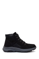 Male Black Zip Closure Thick-Soled Nubuck Leather Boots | Derimod Male Black Zip Closure Thick-Soled Nubuck Leather Boots | Derimod