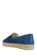 Geox Kadın Mavi Lampedusa Hasır Tabanlı Süet Deri Espadril | Derimod Geox Kadın Mavi Lampedusa Hasır Tabanlı Süet Deri Espadril | Derimod