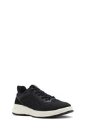 Men's Black Lace-Up Thick Sole Sneaker | Derimod Men's Black Lace-Up Thick Sole Sneaker | Derimod