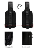 D-Pack Men's Black Long Strap Shoulder Bag | Derimod D-Pack Men's Black Long Strap Shoulder Bag | Derimod