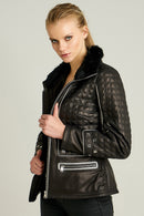 Anabella Kadın Deri Ceket | Derimod Anabella Kadın Deri Ceket | Derimod