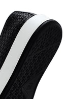 Erkek Siyah Bağcıklı Örgü Deri Casual Ayakkabı | Derimod Erkek Siyah Bağcıklı Örgü Deri Casual Ayakkabı | Derimod