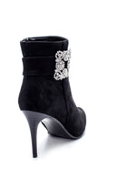 Women's Accessory Detailed Thin Heeled Boots | Derimod Women's Accessory Detailed Thin Heeled Boots | Derimod