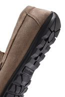 Erkek Bej Püsküllü Süet Deri Casual Loafer | Derimod Erkek Bej Püsküllü Süet Deri Casual Loafer | Derimod