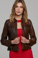 Sara Kadın Deri Ceket | Derimod Sara Kadın Deri Ceket | Derimod