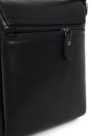 Male Black Leather Messenger Bag | Derimod Male Black Leather Messenger Bag | Derimod