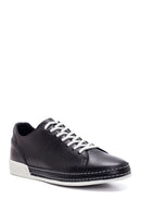 Erkek Siyah Deri Sneaker | Derimod Erkek Siyah Deri Sneaker | Derimod