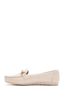 Kadın Bej Toka Detaylı Loafer | Derimod Kadın Bej Toka Detaylı Loafer | Derimod