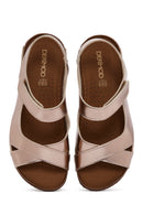 Kadın Bronz Bantlı Comfort Sandalet | Derimod Kadın Bronz Bantlı Comfort Sandalet | Derimod