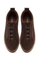 Erkek Vizon Süet Deri Sneaker | Derimod Erkek Vizon Süet Deri Sneaker | Derimod