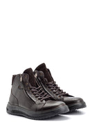 Men's Zipper Detailed Leather Boots | Derimod Men's Zipper Detailed Leather Boots | Derimod