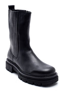 Women's Leather Zippered Long Boots | Derimod Women's Leather Zippered Long Boots | Derimod