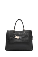 Kadın Siyah Uzun Askılı Klasik Kol Çantası | Derimod Kadın Siyah Uzun Askılı Klasik Kol Çantası | Derimod